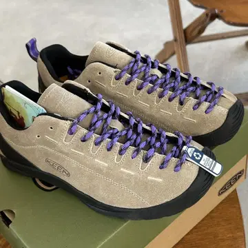 KEEN Jasper 새상품 24cm 어프로치 슈즈 베이지/퍼플