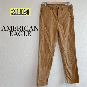 AMERICAN EAGLE NEXT LEVEL FLEX 치노 팬츠 브라운