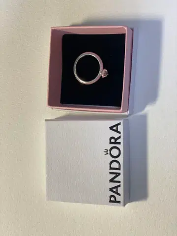 판도라 핑크 차크라 하트 반지 사이즈 50