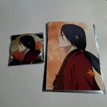 우치하 이타치 NARUTO 돌풍전 가을의 발걸음 캔뱃지 브로마이드