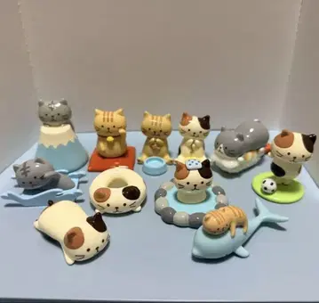 복슬복슬 냥코 입상 피규어 11점 모음 세트