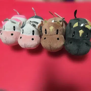 목장이야기 공 체인 달린 소 봉제인형 마스코트