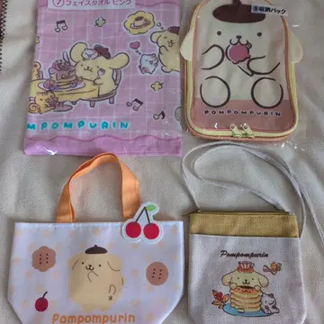 폼폼푸딩 복권 타월 백 4종 세트