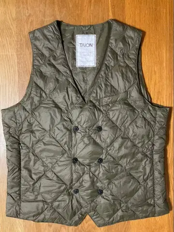타이온 TAION 시티 더블 다운 베스트 올리브