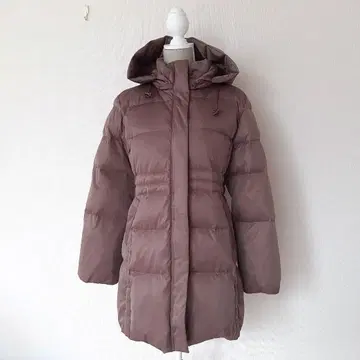 크로커다일 CROCODILE 브라운 후드 부착 다운 자켓 LL
