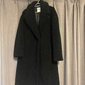 ZARA 보아 롱 코트 블랙