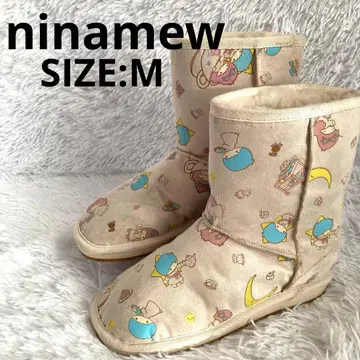 [ 레어 ] Ninamew 키키라라 콜라보 리틀트윈스타 베이지 무스탕