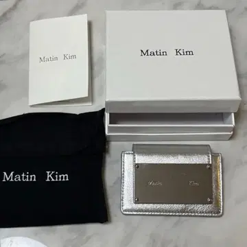Matin Kim 카드 케이스 지갑 실버
