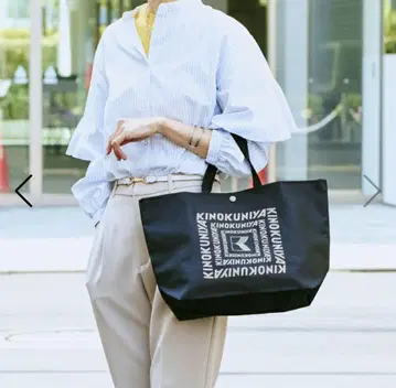 기노쿠니야 네이비 컬러 에콜로지 에코백 M CM-10