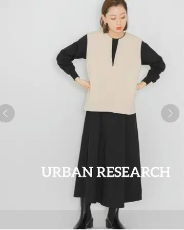 [ 새상품급 ] URBAN RESEARCH 컷 베스트 세트 원피스