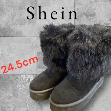 새상품급 Sheln 블랙 통굽 어그 부츠