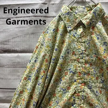 Engineered Garments 꽃무늬 셔츠 버튼 다운 USA제 S