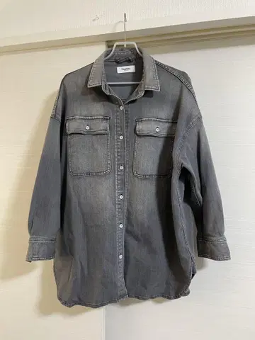 [ Healthy DENIM ] 데님 셔츠 자켓 그레이