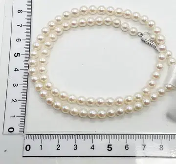 MIKIMOTO 펄 목걸이 실버 클로징