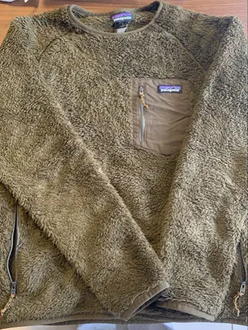 patagonia 플리스 올리브색 남성용 로스 가토스 크루