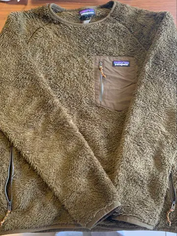 patagonia 플리스 올리브색 남성용 로스 가토스 크루