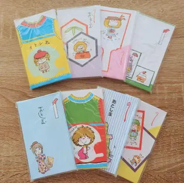 당시 물건! 미즈모리 아도 포치 봉투 8세트/쇼와 레트로/아도짱
