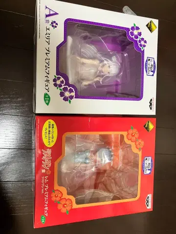 에밀리아 A상 라무 라스트원상 프리미엄 피규어 세트