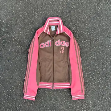 adidas 아디다스 저지 레어 디자인 핑크 트랙 자켓