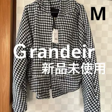 미사용 새상품 Grandeir 하운드 투스 패턴 자켓 M