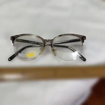 브라운 메탈 프레임 라운드 렌즈 안경 프레임