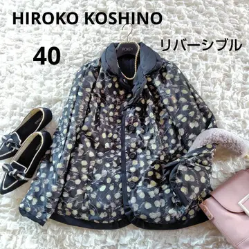 새상품급 히로코코시노 40 사이즈 리버서블 다운 코트 2way