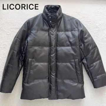 새상품급 LICORICE 코리스 가죽 다운 자켓 코트 아우터
