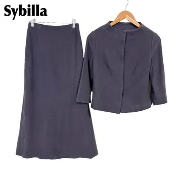 [ 새상품급 ] Sybilla 여성용 노카라 x 롱 스커트 셋업 M