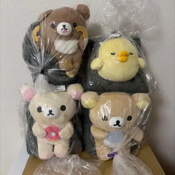 리락쿠마 BASIC RILAKKUMA 집에서 편안한 봉제 인형 4종