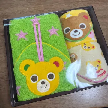 MIKI HOUSE 푸치 군 타월 손수건 세트