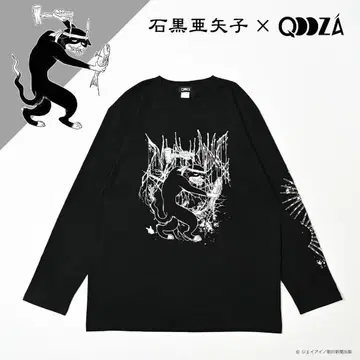 Qooza 이토 준지 x 이시쿠로 아야코 냐우이치 롱T