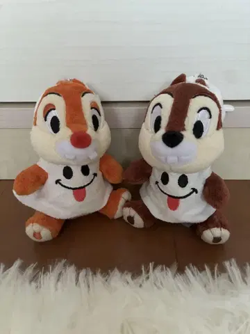 칩과 데일 봉제 인형 키링 세트