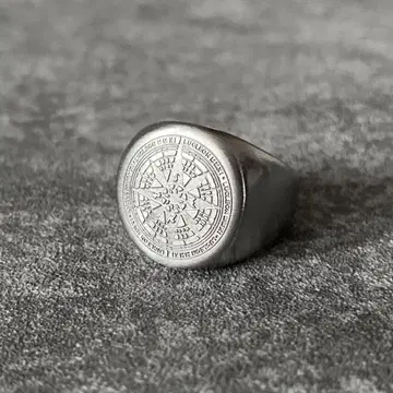 시그넷 반지 실버 나침반 방위침 모티브 멕시칸 주얼리
