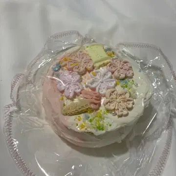 스퀴즈 꽃 케이크 (준드롭)