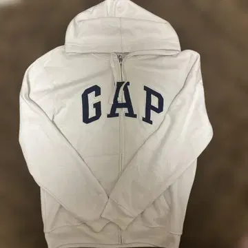GAP 화이트 집업 후드티