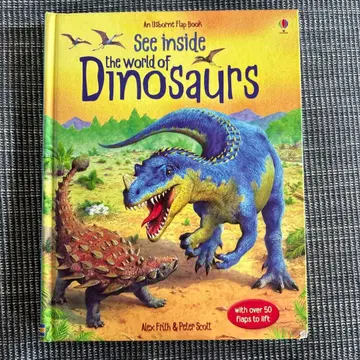 공룡 어린이 펼침북 그림책 영어 Dinosaurs 크리스마스 선물