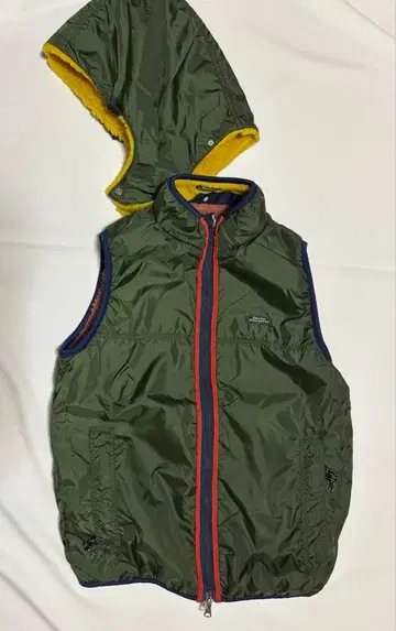 DENIM DUNGAREE 리버서블 보아 베스트