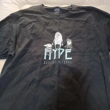 요네즈 켄시 유니클로 UT 티셔츠 블랙 3XL