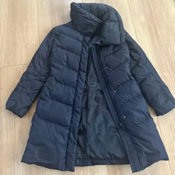 유니클로 UNIQLO 여성용 S 롱 다운 코트 네이비