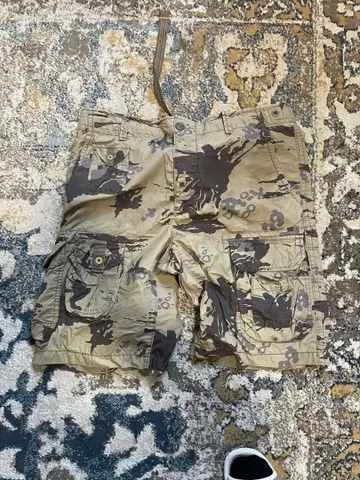 카모플라쥬 카고 숏팬츠
