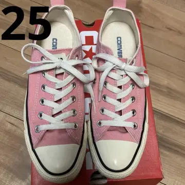 Converse 핑크 캔버스 스니커즈