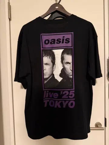 oasis live '25 XL 티셔츠 블랙