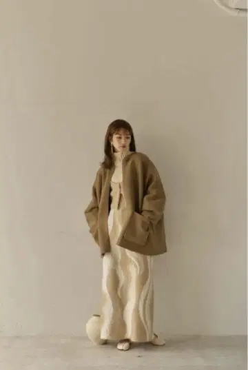 [ Eaphi ] volume sleeve knit jacket