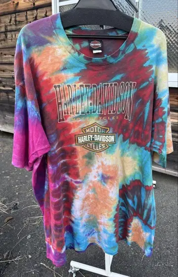 할리데이비슨 T셔츠 타이다이 빅