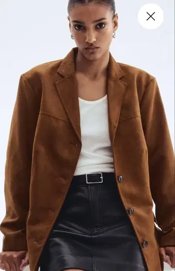 H&M 스웨이드 자켓 M 사이즈