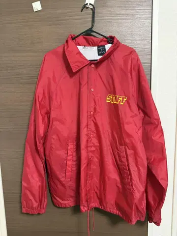 빨간색 나일론 자켓 STAFF NYCHA
