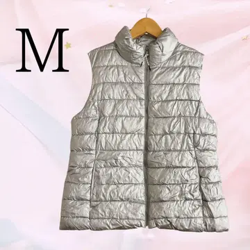 GAP 실버 M 사이즈 퀼팅 다운 베스트