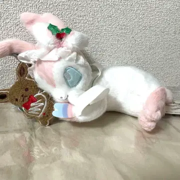 님피아 크리스마스 봉제 인형 누워있는 포켓몬 센터 한정판