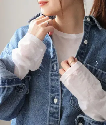 저널 스탠다드 크루넥 시어 롱 T셔츠