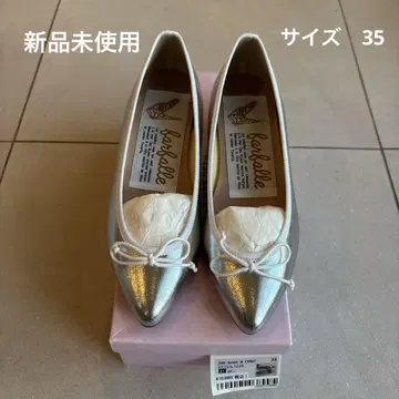 falfalle 실버 플랫슈즈 35
